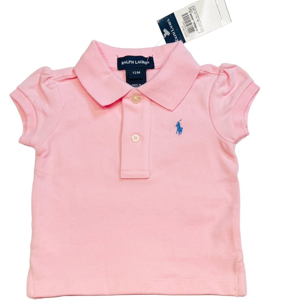 Ralph Lauren - NWT girls 12mo polo shirt with puffed shoulders
